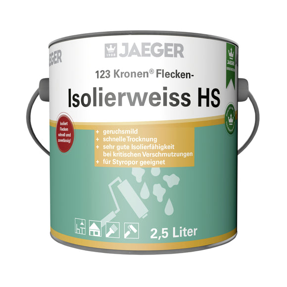 Jaeger 123 Kronen Flecken-Isolierweiß HS 0,75 Liter weiß