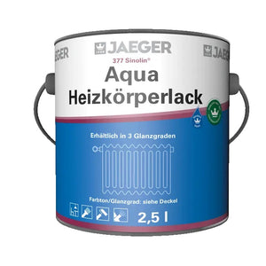 Jaeger 377 Sinolin Aqua Heizkörperlack seidenglänzend 2,5 Liter weiß