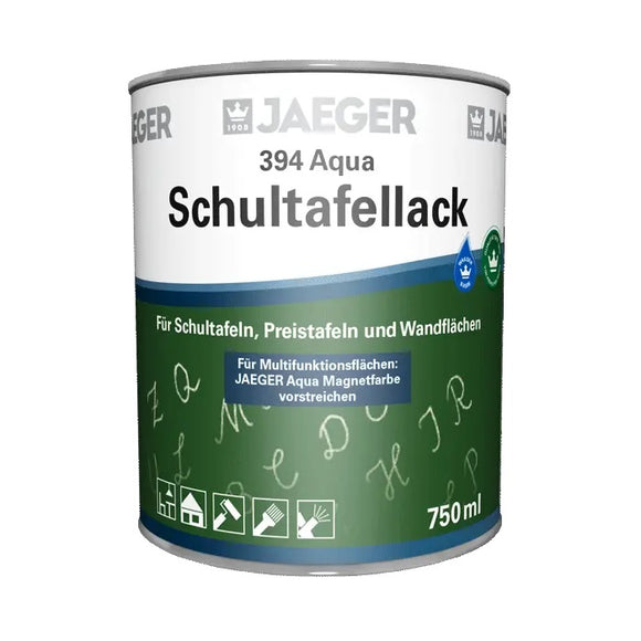 6x Jaeger 394 Aqua Schultafellack 0,375 Liter