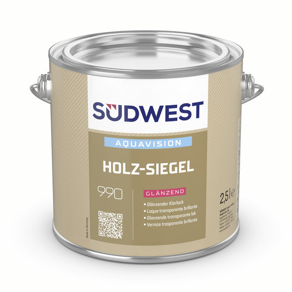 Südwest AquaVision Holz-Siegel glänzend 2,5 Liter 0901 farblos