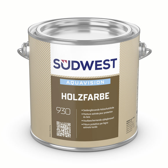 Südwest AquaVision Holzfarbe 2,5 Liter 9114 weiß