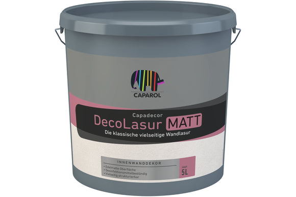 Caparol Capadecor DecoLasur Matt 2,5 Liter weiß-transparent