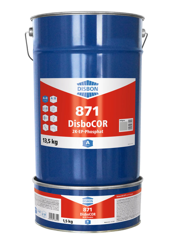 Disbon 871 DisboCOR 2K-EP Phosphat 4 kg rotbraun