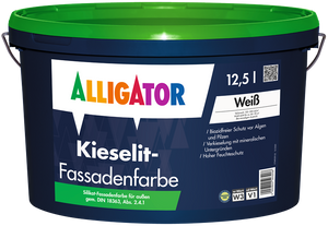 Alligator Kieselit-Fassadenfarbe 5 Liter weiß