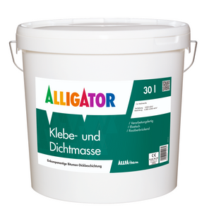 Alligator Klebe- und Dichtmasse 30 Liter schwarz