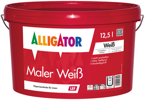 Alligator Maler Weiß LEF 12,5 Liter reinweiß RAL 9010