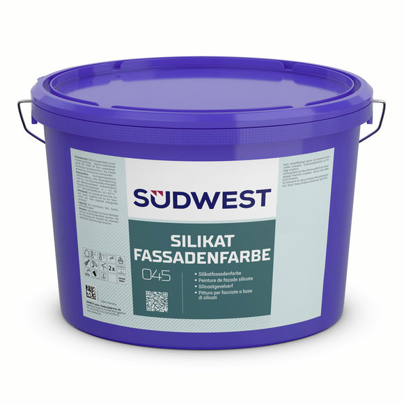 Südwest Silikat Fassadenfarbe 12,5 Liter 9110 Weiß