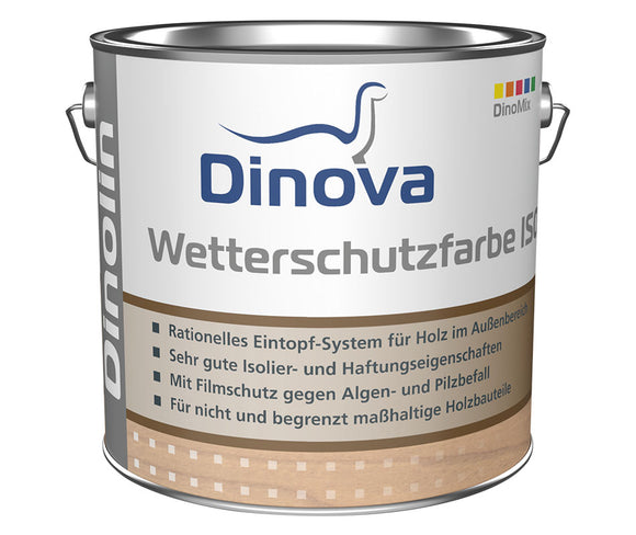 Dinova Wetterschutzfarbe ISO H-42 - 2,5 Liter weiß