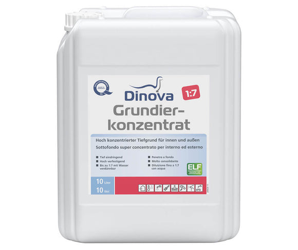 Dinova Grundierkonzentrat 1:7 - 10 Liter farblos