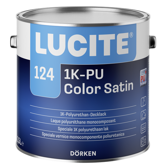 Lucite 124 1K-PU Color Satin 2,5 Liter weiß