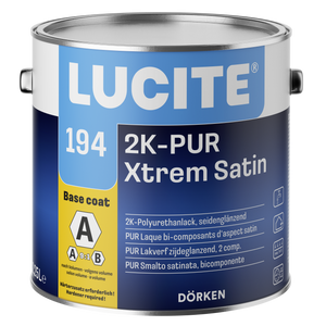 Lucite 194 2K-PUR Xtrem Satin inkl. Härter 1 Liter weiß