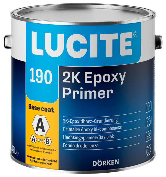 Lucite 190 2K Epoxy Primer inkl. Härter 1 Liter weiß