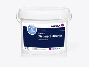 MEGA 141 Protect Wetterschutzfarbe 2,5 Liter weiß