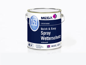MEGA 153 Quick & Easy Spray Wetterschutz 2,5 Liter weiß 9110