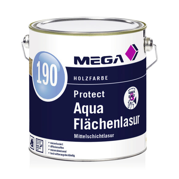 MEGA 190 Protect Aqua Flächenlasur 1 Liter