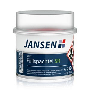 Jansen 2K-PE-Füllspachtel SR inkl. Härter 0,25 kg grau