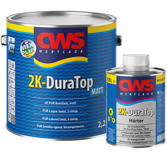 CWS WERTLACK 2K-DuraTop Matt inkl. Härter 2,5 Liter weiß
