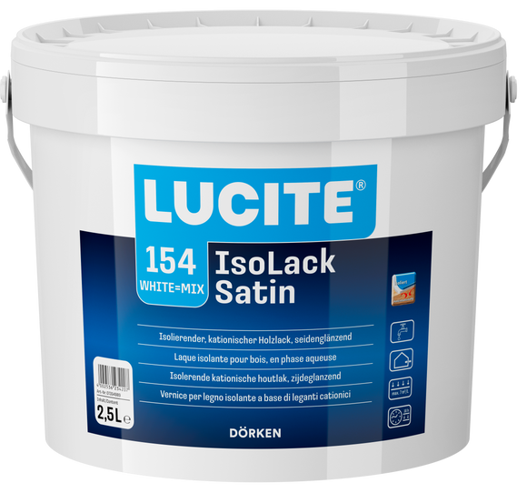 Lucite 154 IsoLack Satin 0,75 Liter weiß