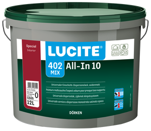Lucite 402 All-In 10 12 Liter weiß