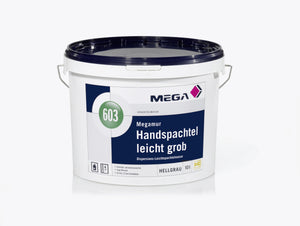 MEGA 603 Megamur Handspachtel leicht grob 10 Liter hellgrau