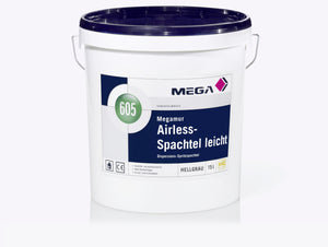 MEGA 605 Megamur Airless Spachtel leicht 15 Liter hellgrau