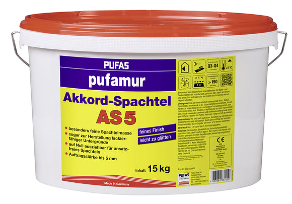 Pufas pufamur Akkord-Spachtel AS5 15 kg weiß