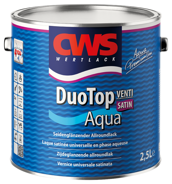 CWS WERTLACK DuoTop Aqua Satin 2,5 Liter weiß