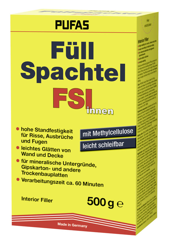 Pufas Füllspachtel FSI innen 0,5 kg weiß