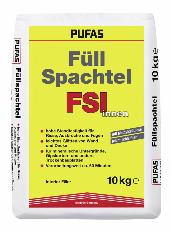 Pufas Füllspachtel FSI innen 10 kg weiß