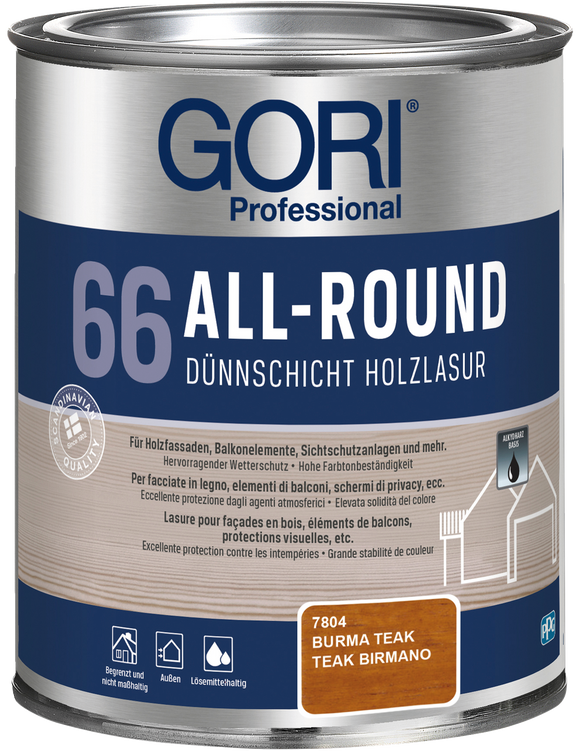 Gori 66 All-Round Dünnschicht Holzlasur 0,75 Liter