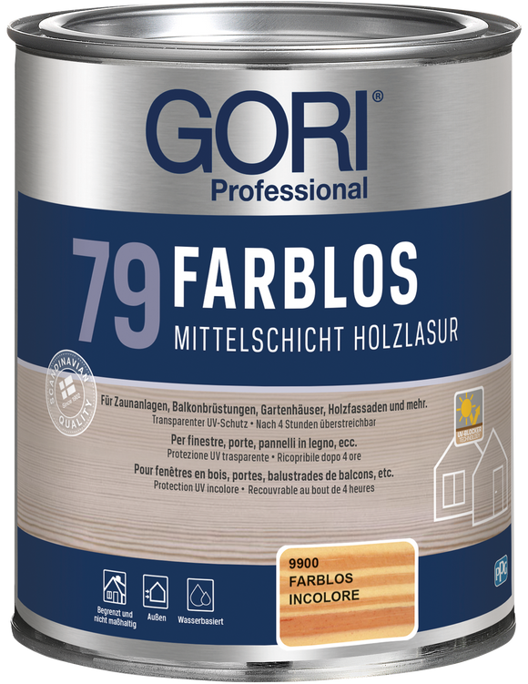 Gori 79 Farblos Lasur 2,5 Liter farblos