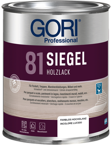 Gori 81 Siegel Holzlack Seidenglanz 0,75 Liter farblos