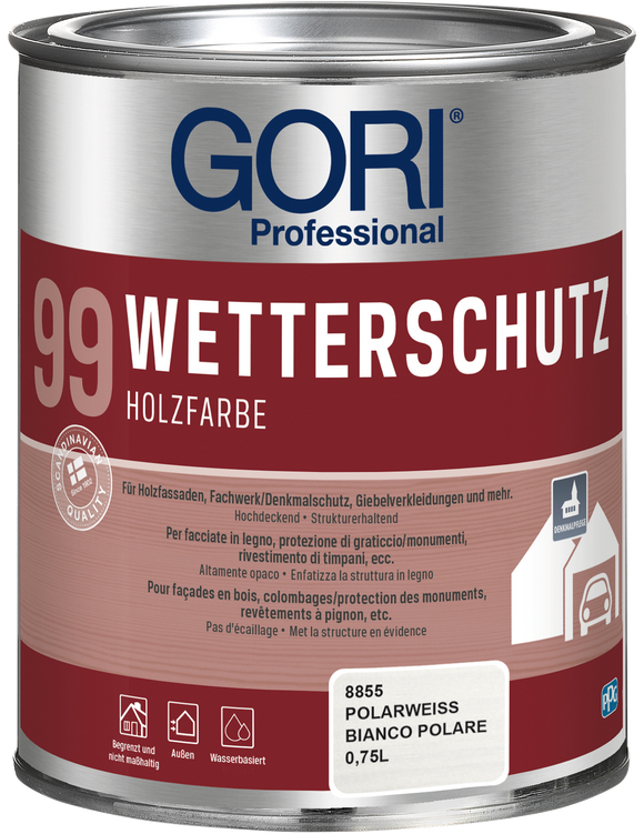 Gori 99 Wetterschutz Holzfarbe 2,5 Liter