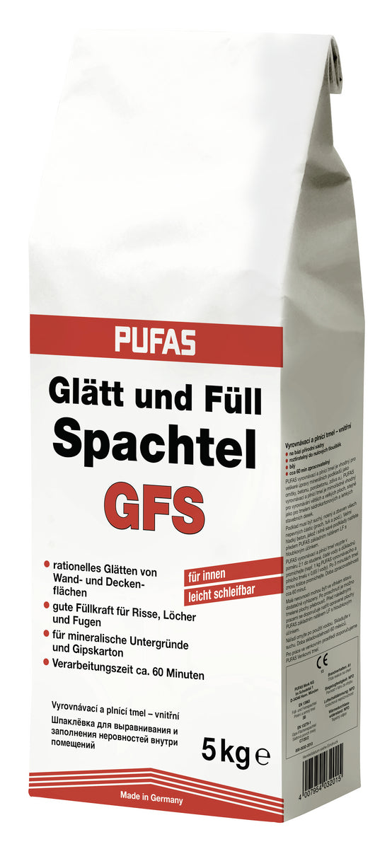 Pufas Glätt- und Füllspachtel GFS 5 kg weiß – Dabo24