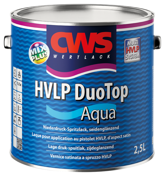 CWS WERTLACK HVLP DuoTop Aqua 2,5 Liter weiß