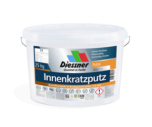 Diessner Innenkratzputz 1,5 mm Körnung 25 kg naturweiß