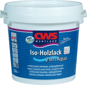 CWS WERTLACK Iso-Holzlack 2in1 Aqua 2,5 Liter weiß