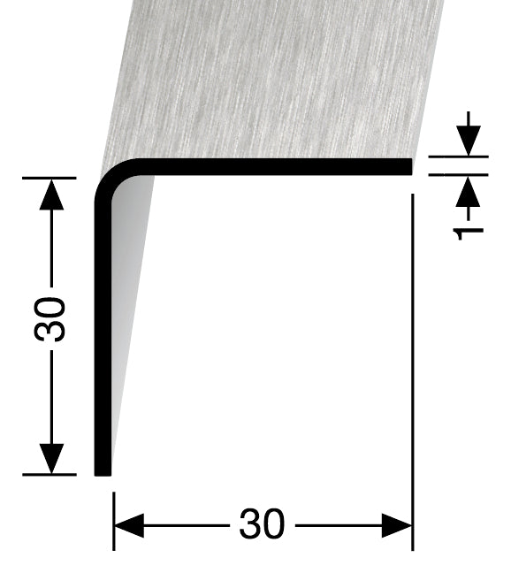 MEGA angle profile 143-UK corner protection angle stainless steel stai ...
