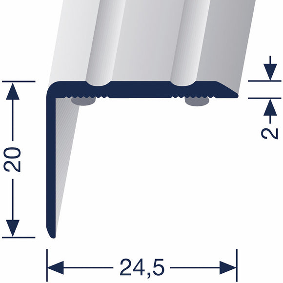 MEGA Winkelprofil 235-SK selbstklebend Aluminium gold F5 1 lfm