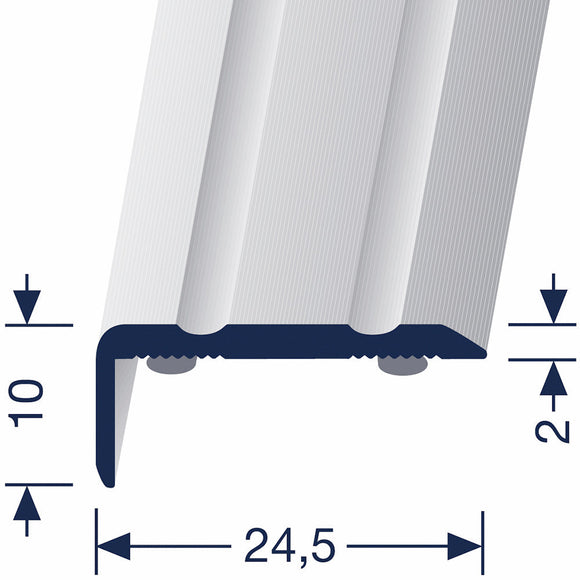 MEGA Winkelprofil 236-SK selbstklebend Aluminium edelstahl F2 1 lfm