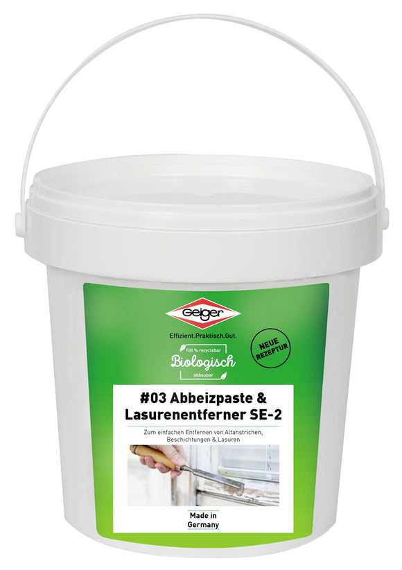 Geiger Nr.03 Abbeizpaste und Lasurentferner SE-2 2,5 Liter farblos