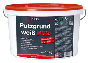 Pufas Putzgrund weiß P32 fein 15 kg weiß