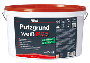 Pufas Putzgrund weiß P35 grob 22 kg weiß