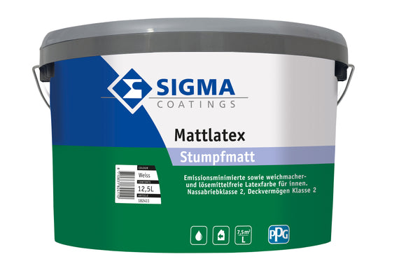 Sigma Mattlatex 12,5 Liter weiß