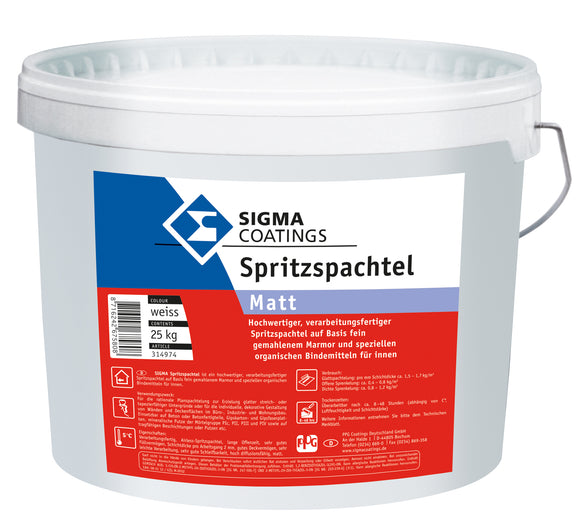 Sigma Spritzspachtel (Eimerware) 25 kg weiß