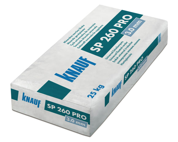 Knauf SP 260 PRO Universal-Scheibenputz 3 mm Körnung 25 kg weiß