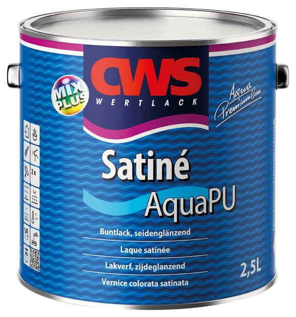 CWS WERTLACK Satiné Aqua PU 2,5 Liter weiß