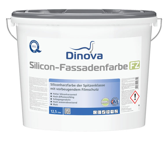 Dinova Silicon Fassadenfarbe FZ 1 Liter weiß