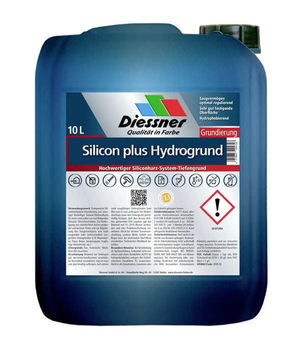 Diessner Silicon plus Hydrogrund 10 Liter transparent