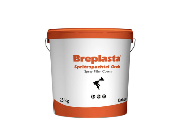 Breplasta Spritzspachtel grob Eimer 25 kg weiß